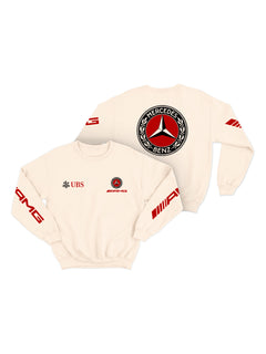 Moletom Mercedes AMG Retrô Logo Off White