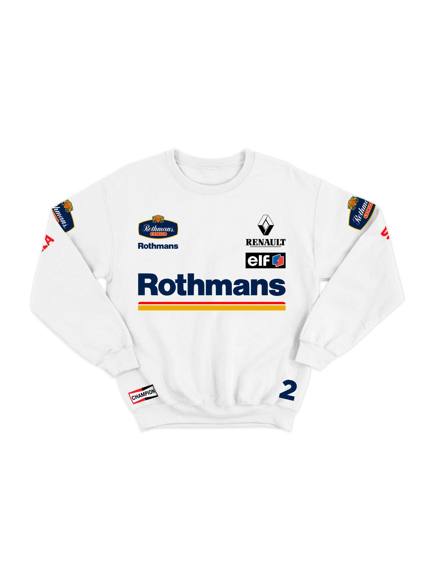 Moletom Williams Retrô Rothmans Racing Branco