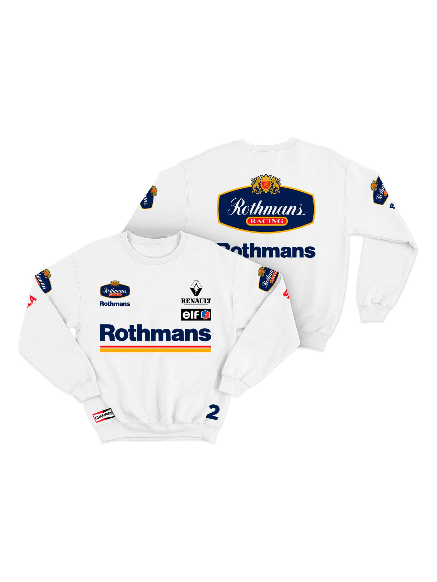 Moletom Williams Retrô Rothmans Racing Branco