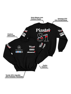 Moletom Mclaren Edição World Champion Oscar Piastri 98/24