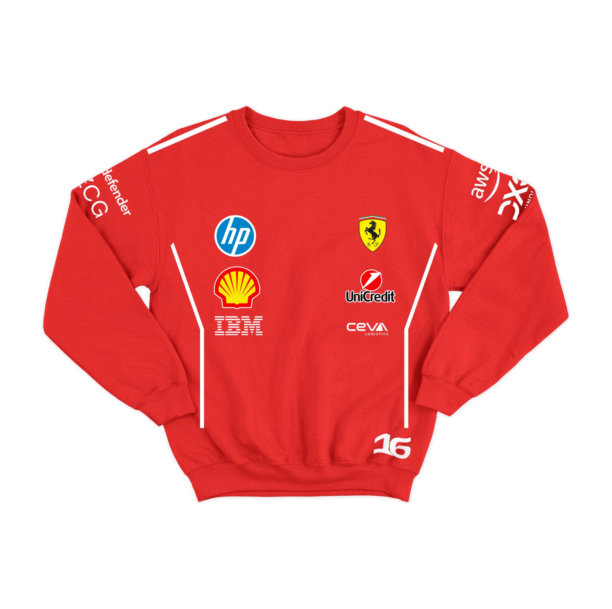 Moletom Ferrari Charles Leclerc 2025 Vermelho