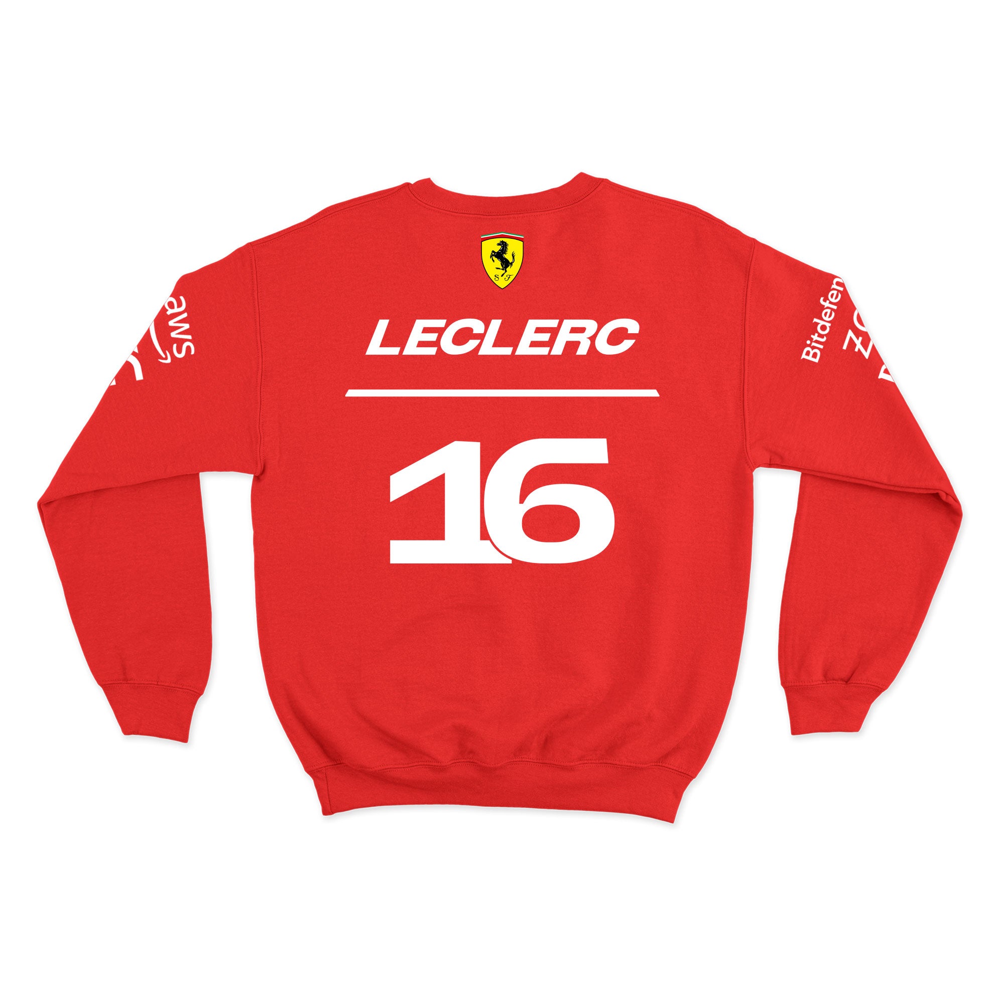 Moletom Ferrari Charles Leclerc 2025 Vermelho
