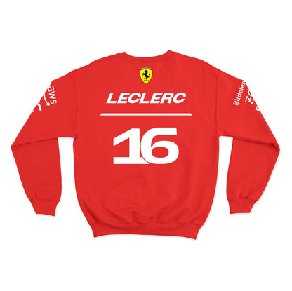 Moletom Ferrari Charles Leclerc 2025 Vermelho