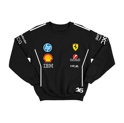 Moletom Ferrari Charles Leclerc 2025 Preto