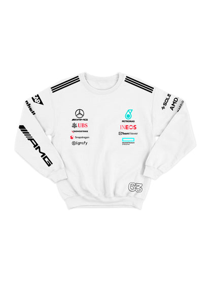 Moletom Mercedes George Russell 2025 Branco