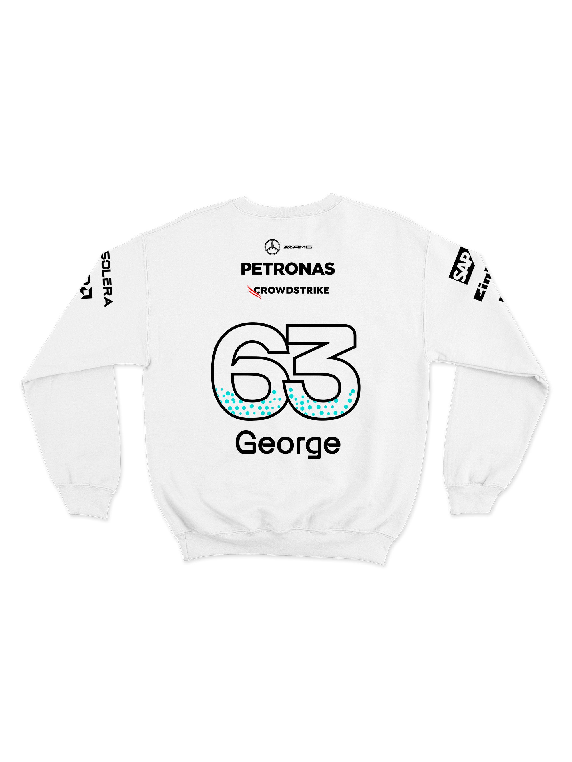 Moletom Mercedes George Russell 2025 Branco