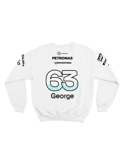 Moletom Mercedes George Russell 2025 Branco