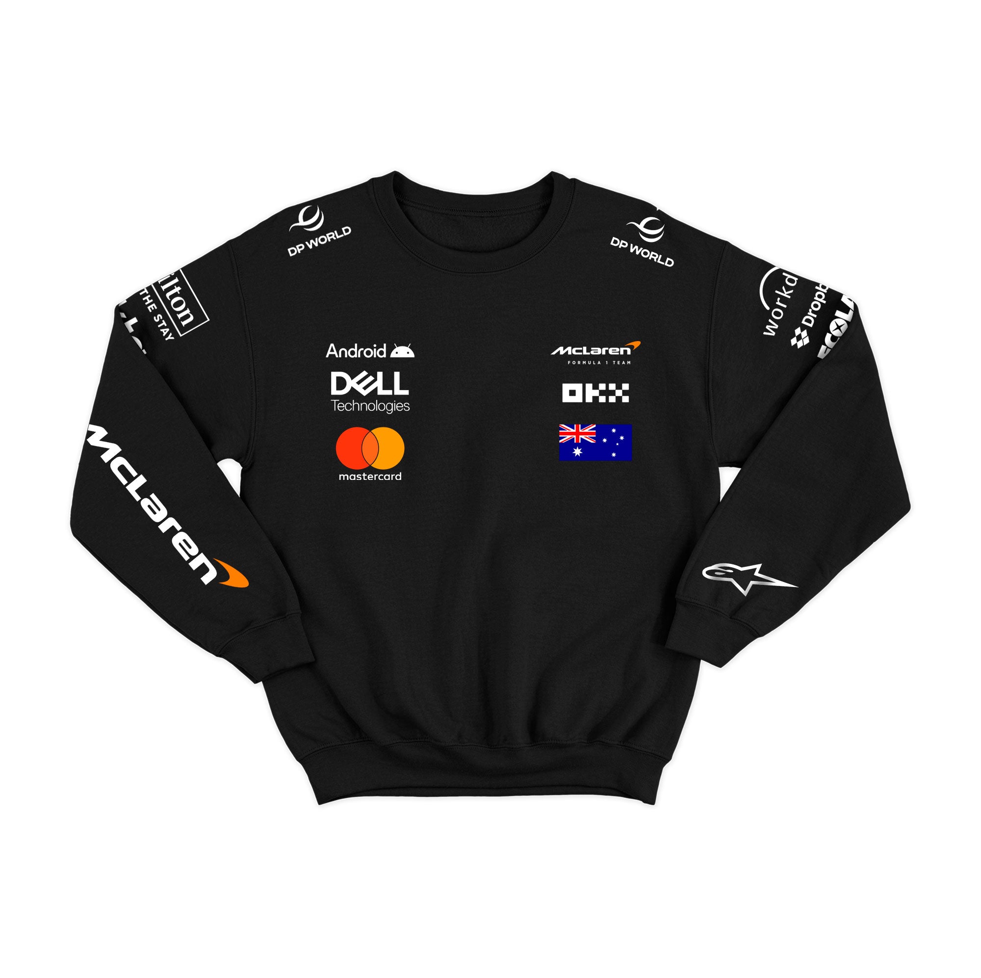 Moletom McLaren Oscar Piastri 2025 Preto