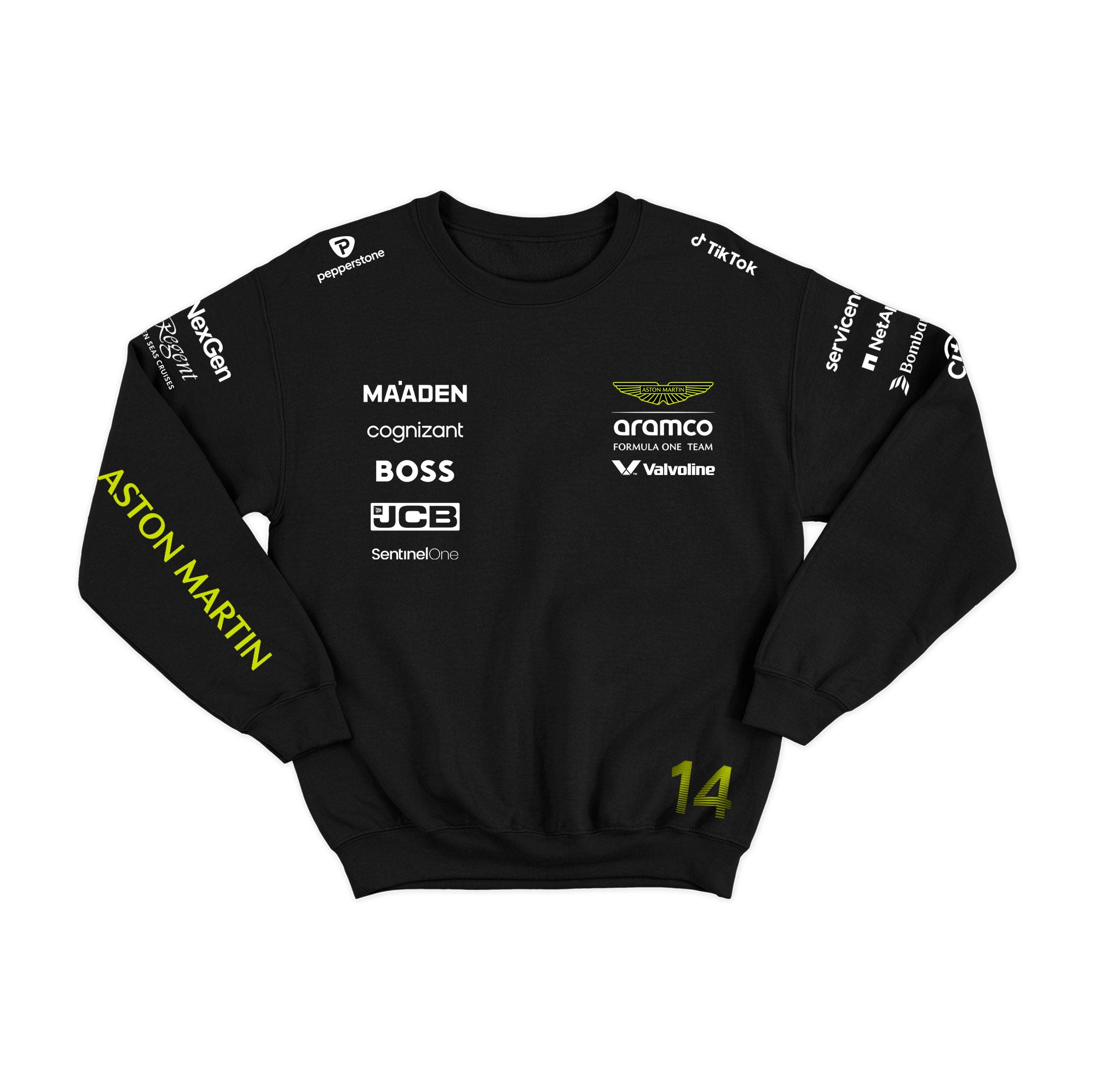 Moletom Aston Martin Fernando Alonso 2025 Preto