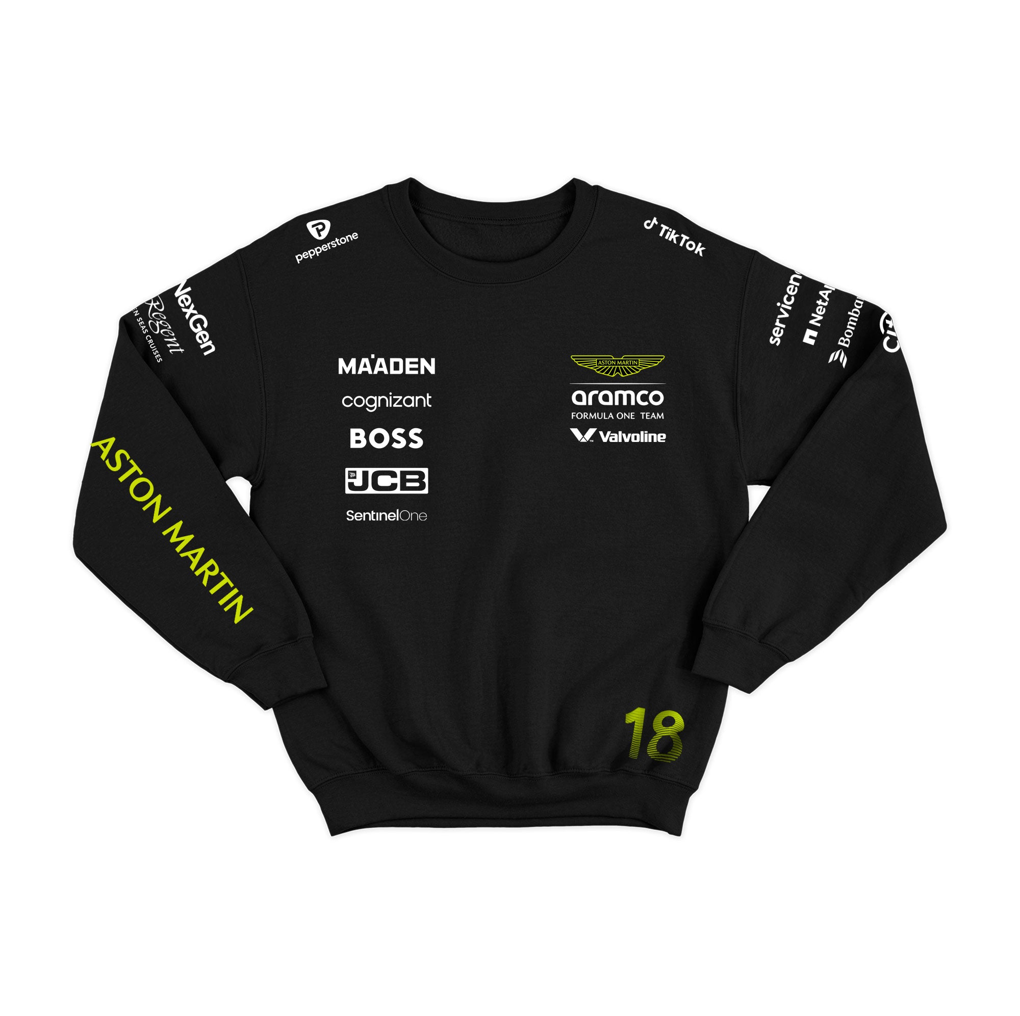 Moletom Aston Martin Lance Stroll 2025 Preto