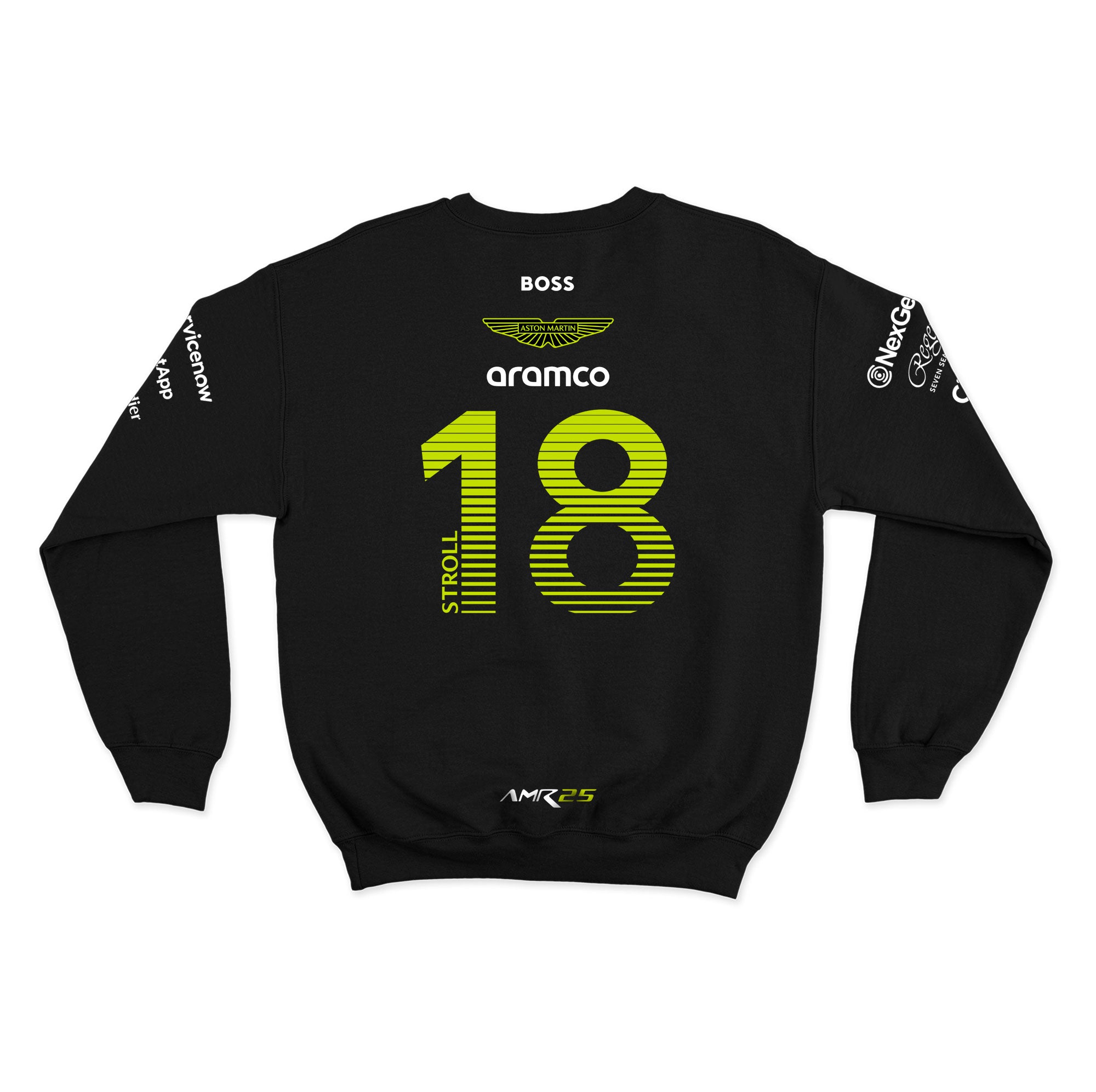Moletom Aston Martin Lance Stroll 2025 Preto