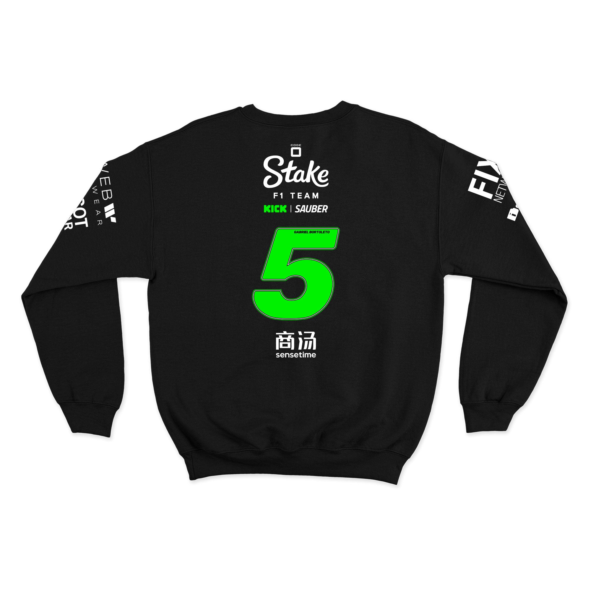 Moletom Stake Sauber Gabriel Bortoleto 2025 Preto