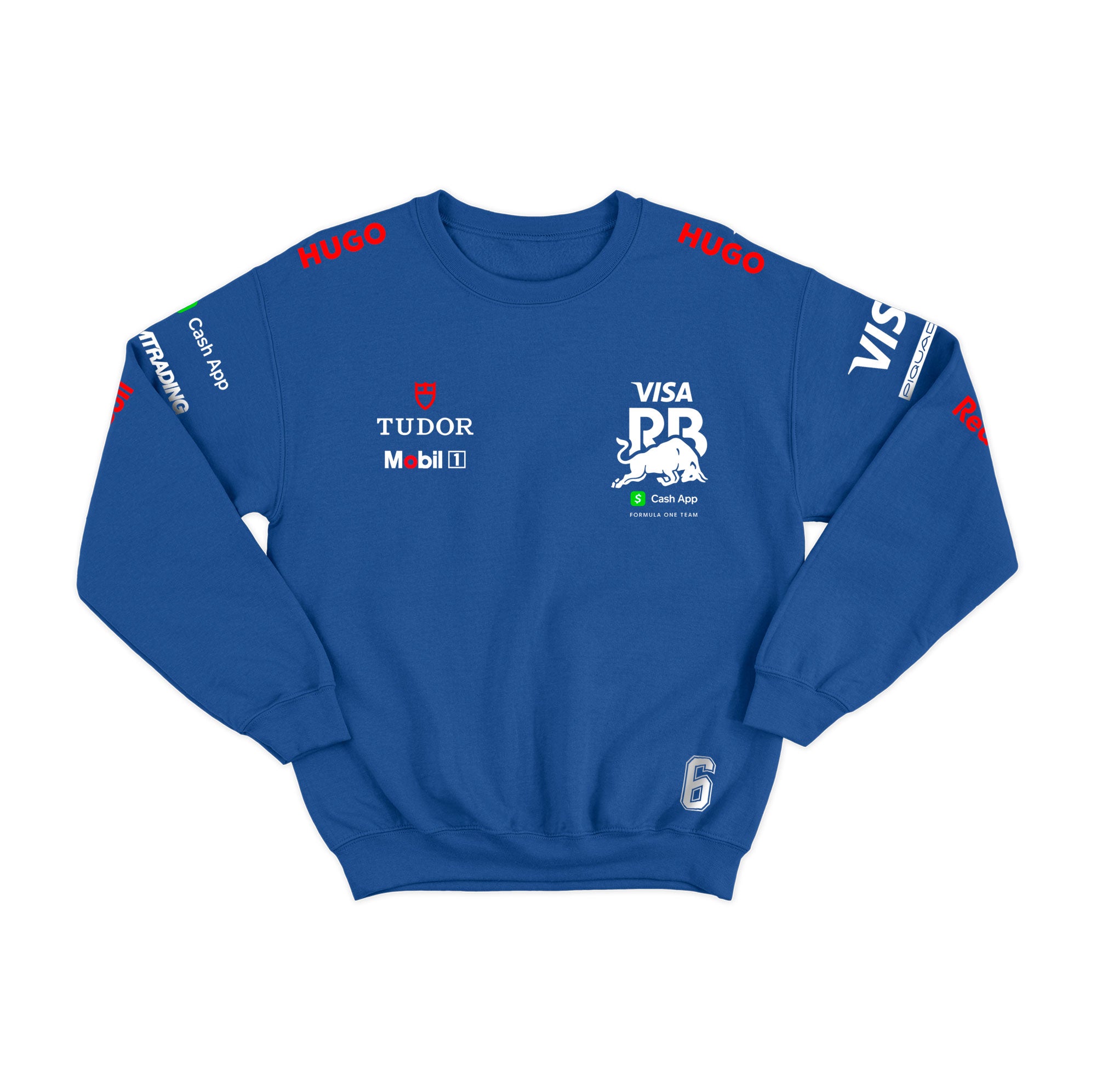 Moletom Visa Racing Bulls Isack Hadjar 2025 Azul Royal