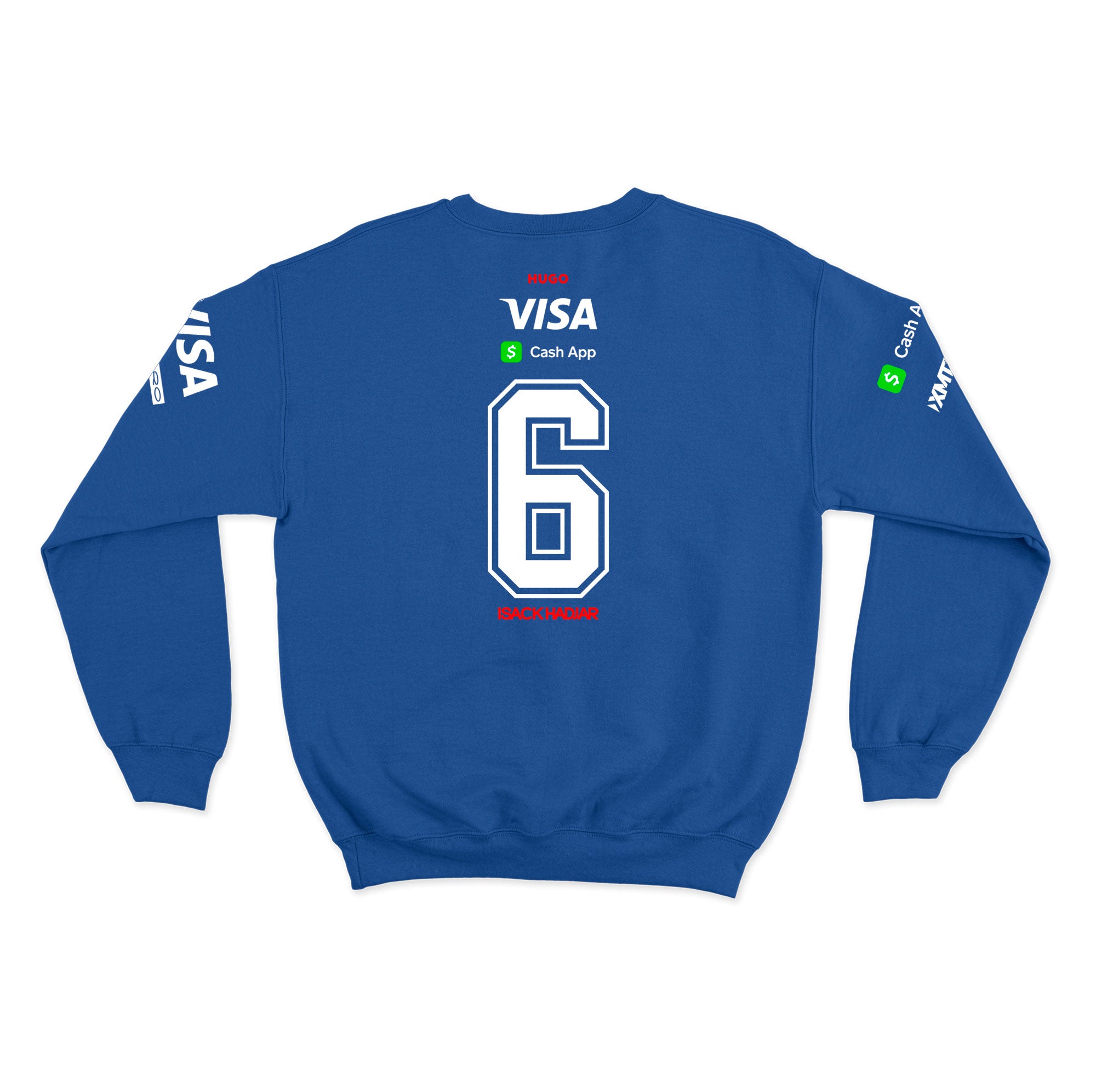 Moletom Visa Racing Bulls Isack Hadjar 2025 Azul Royal