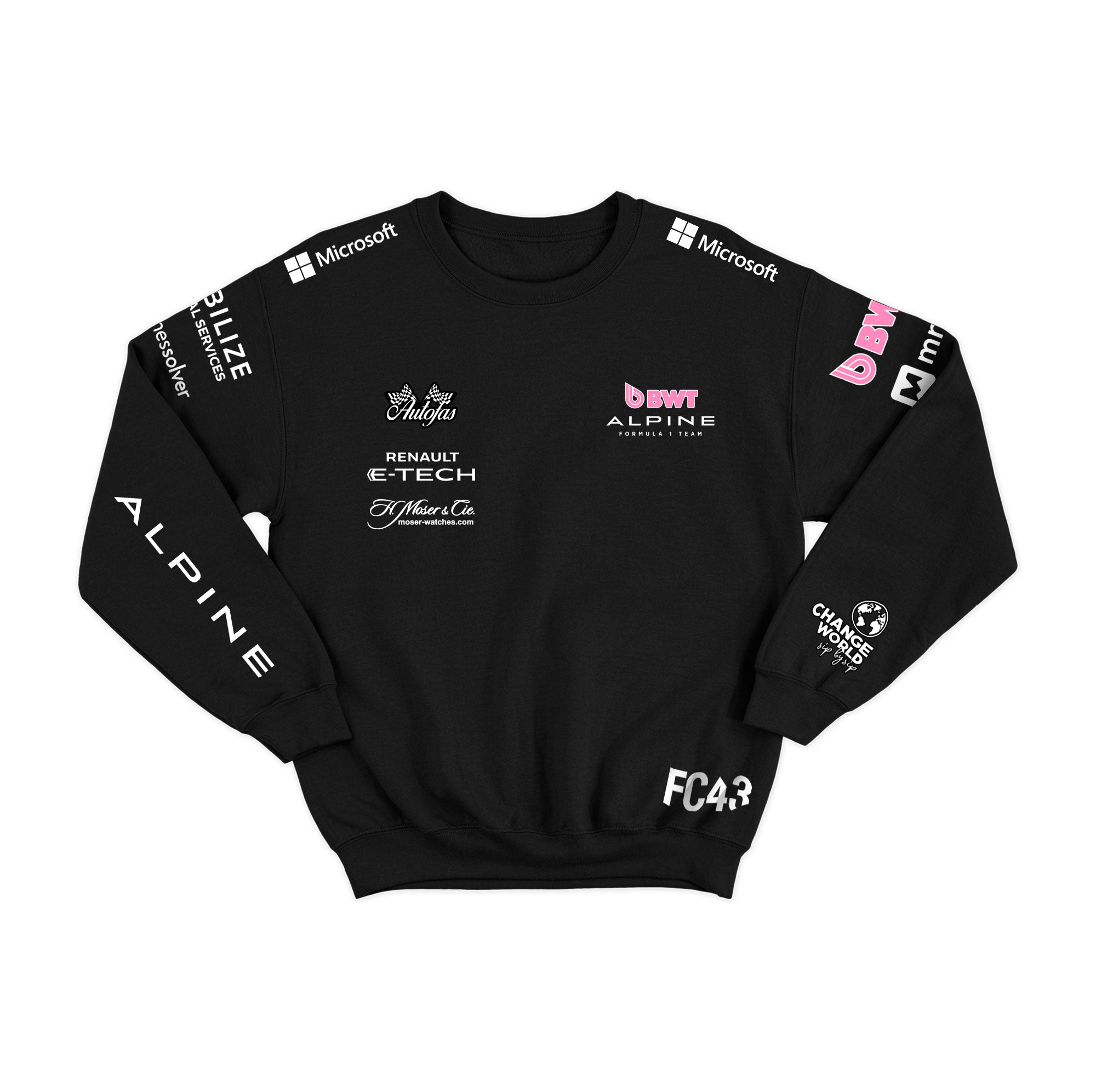 Moletom Alpine Franco Colapinto 2025 Preto