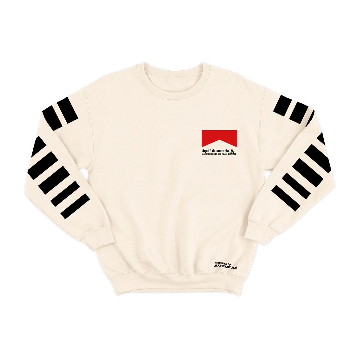 Moletom Careca Democracia Retrô Off White