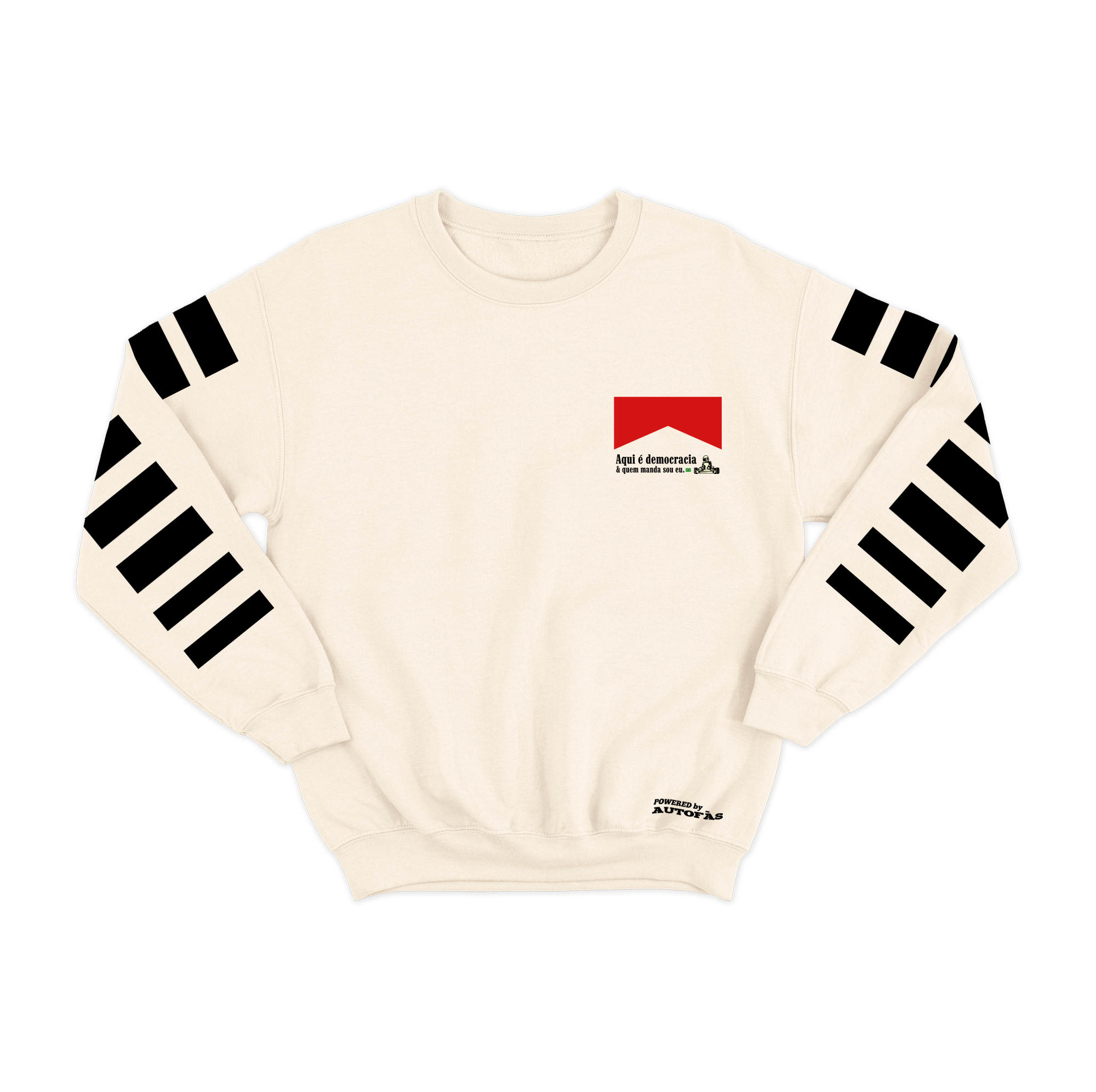 Moletom Careca Democracia Retrô Off White
