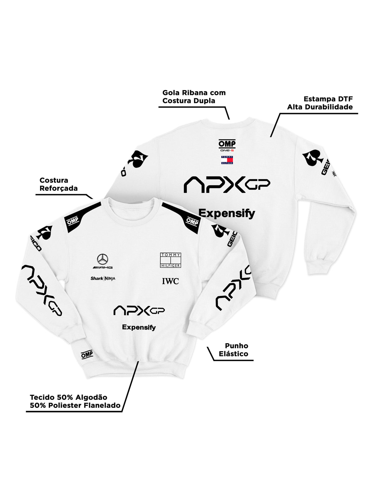 Moletom Filme F1 APXGP Branco