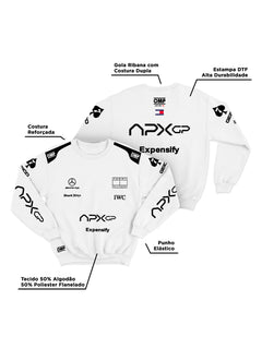 Moletom Filme F1 APXGP Branco