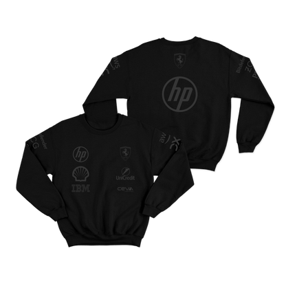 Moletom Ferrari Equipe All Black 2025 Preto