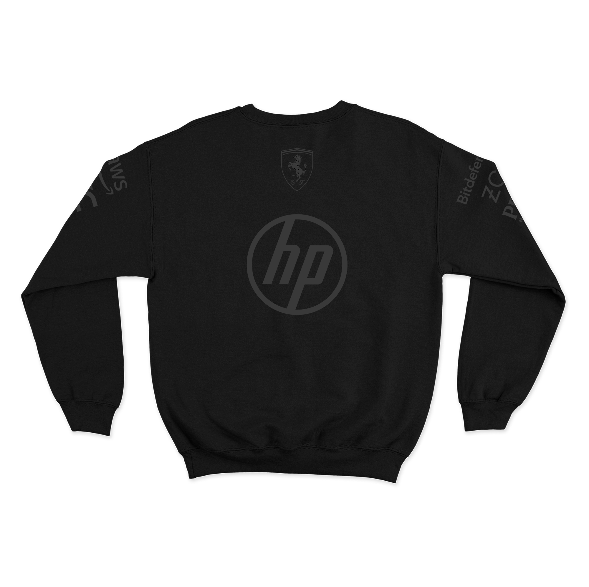 Moletom Ferrari Equipe All Black 2025 Preto