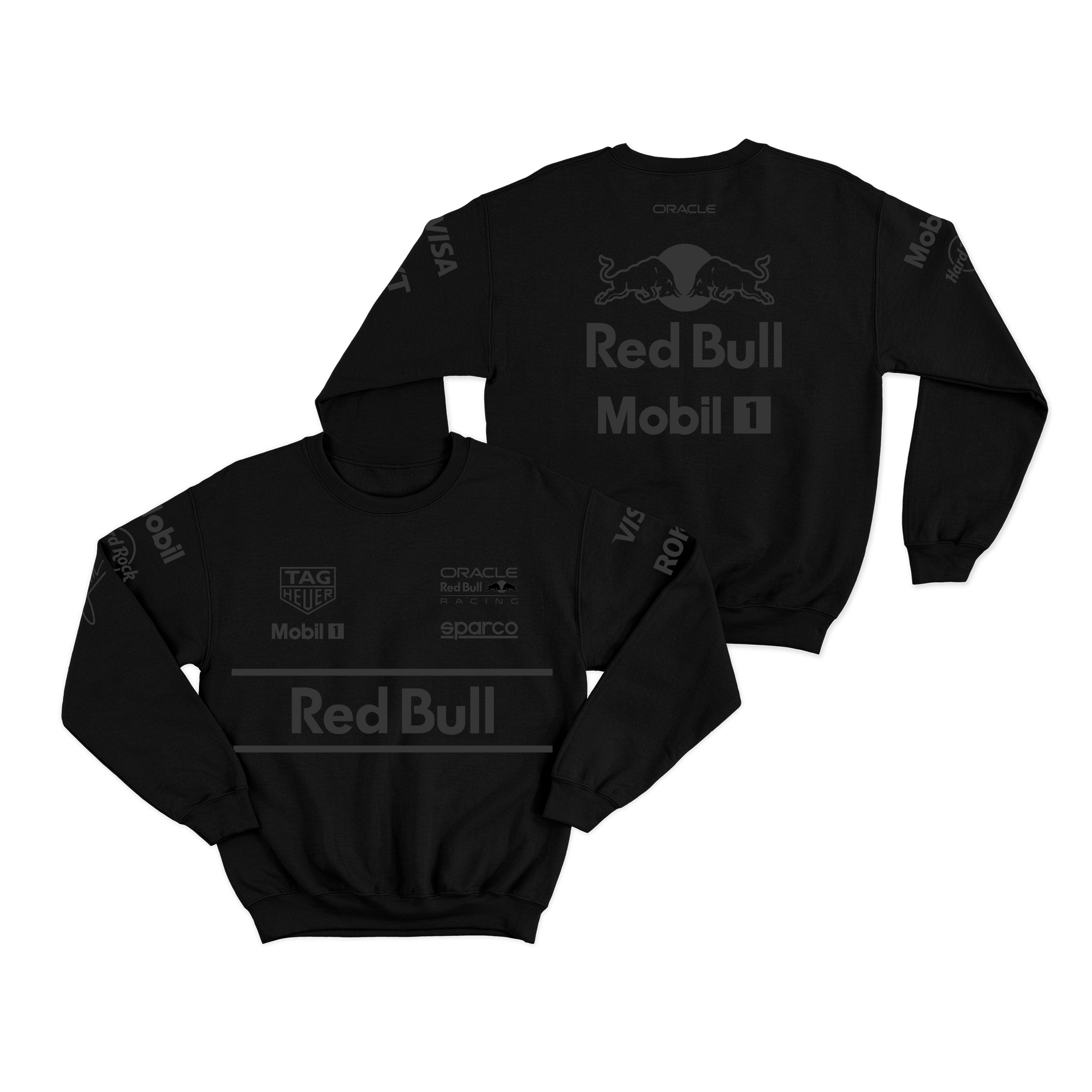 Moletom Redbull Equipe All Black 2025 Preto