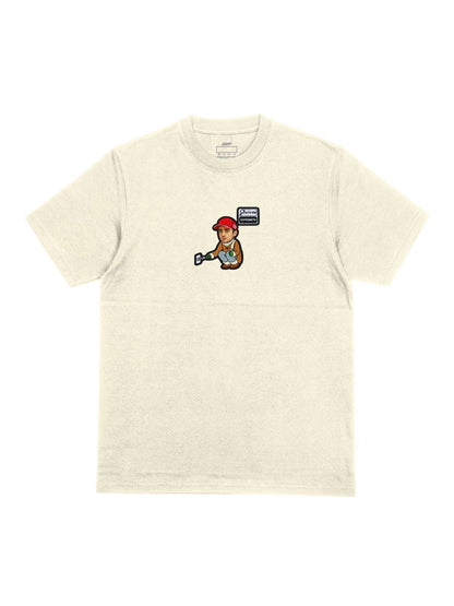 Camiseta Oversized Charles Alto Em Sofrimento Off White