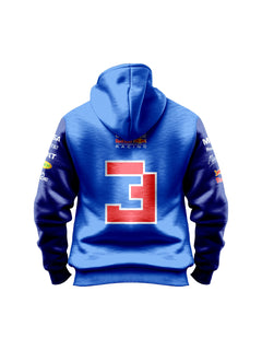 Moletom Canguru Max Verstappen Red Bull 2026 Azul Royal com Marinho