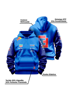 Moletom Canguru Max Verstappen Red Bull 2026 Azul Royal com Marinho