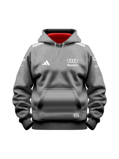 Moletom Canguru Gabriel Bortoleto Audi 2026 Cinza