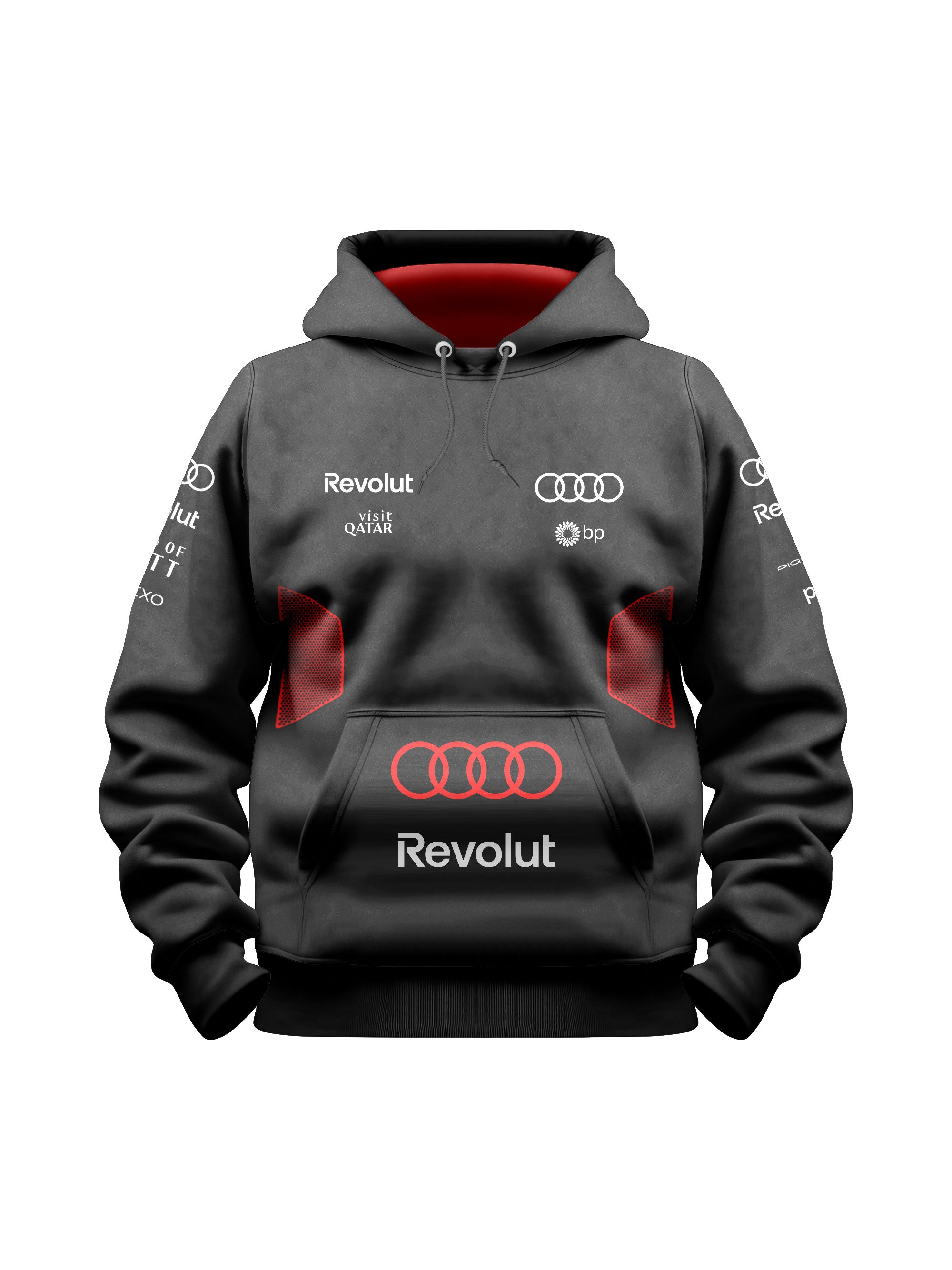 Moletom Canguru Gabriel Bortoleto Audi 2026 Preto