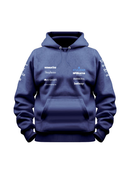 Moletom Canguru Williams F1 2026 Azul Marinho