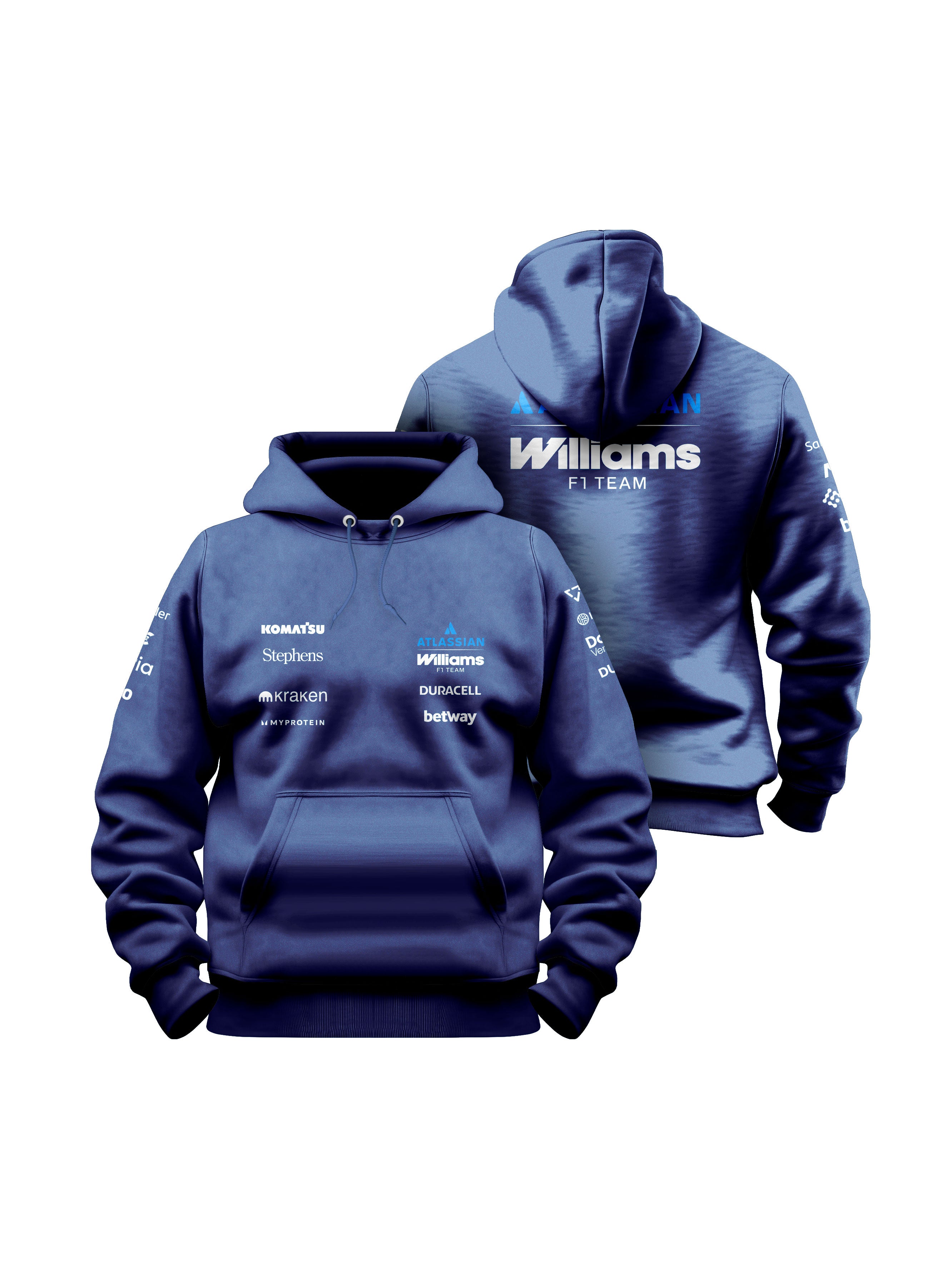Moletom Canguru Williams F1 2026 Azul Marinho