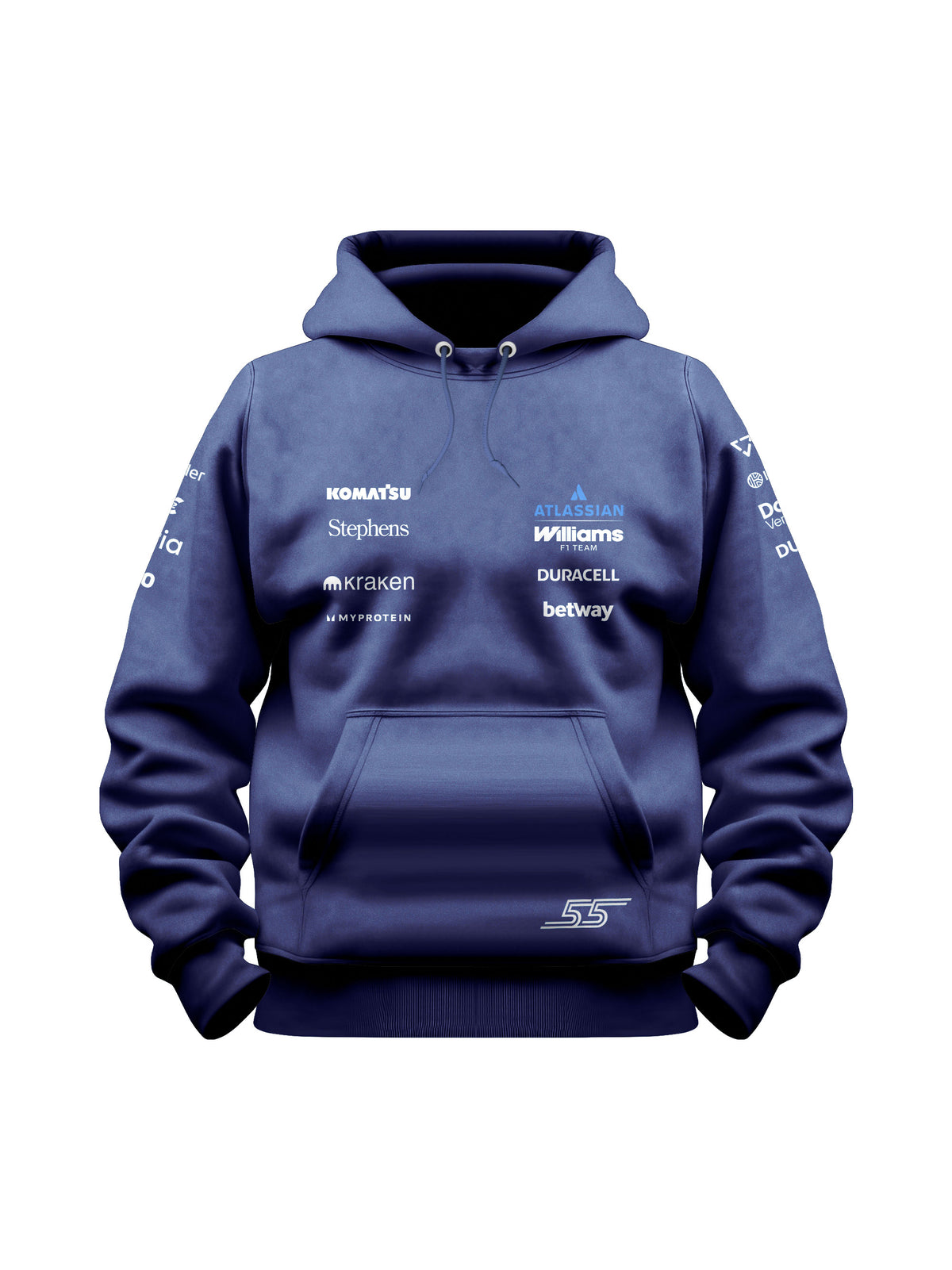 Moletom Canguru Carlos Sainz Williams 2026 Azul Marinho