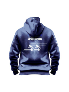 Moletom Canguru Carlos Sainz Williams 2026 Azul Marinho