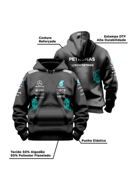 Moletom Canguru Mercedes AMG 2026 Preto