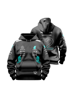 Moletom Canguru Kimi Antonelli Mercedes AMG 2026 Preto