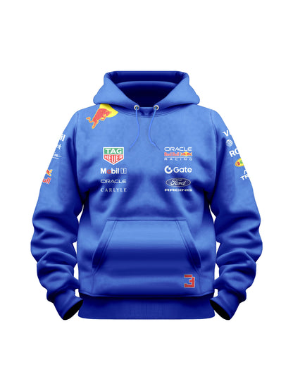 Moletom Canguru Max Verstappen Red Bull 2026 Azul Royal
