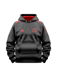Moletom Canguru Audi F1 Red & Black 2026 Preto