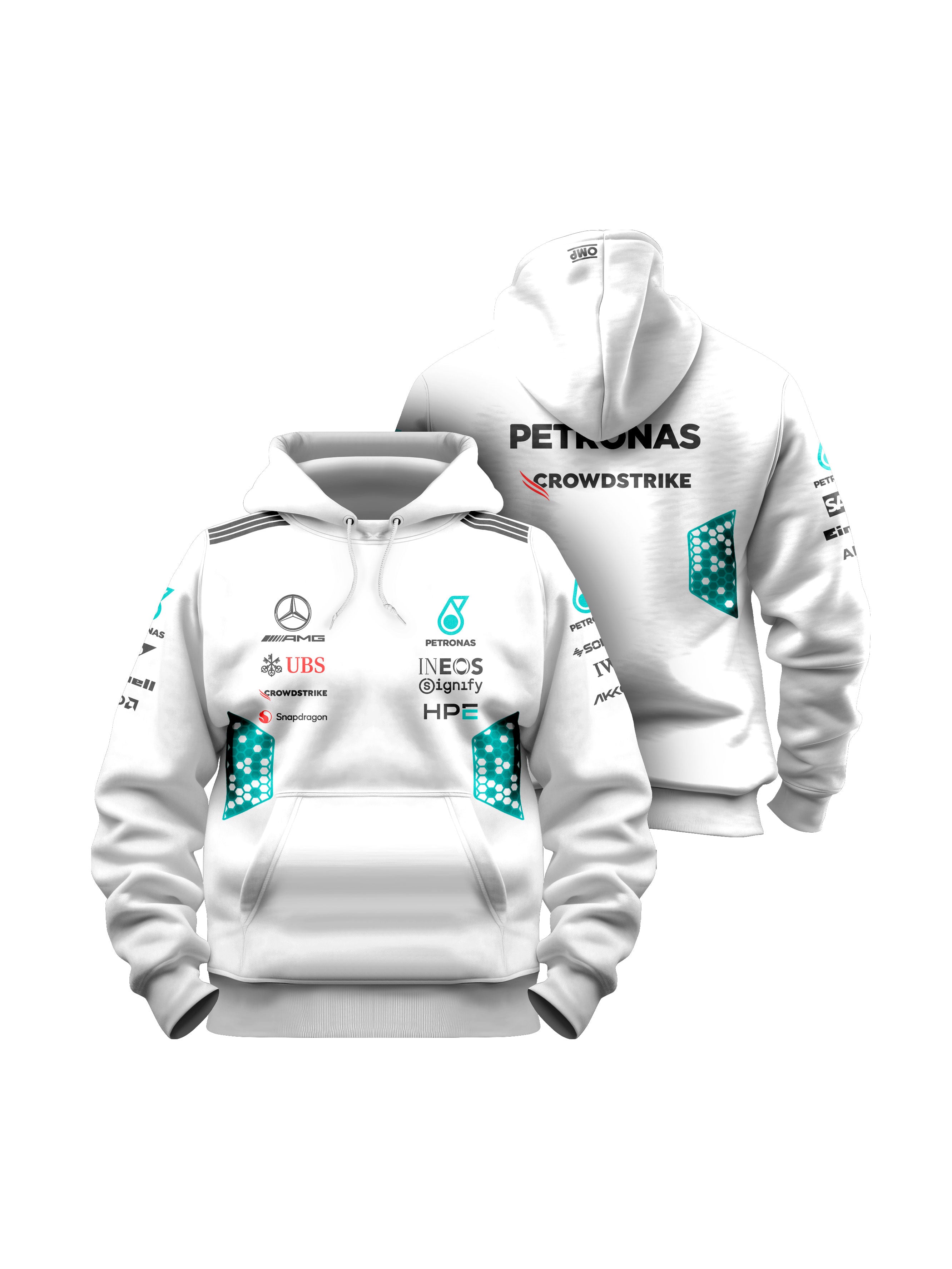Moletom Canguru Mercedes AMG 2026 Branco