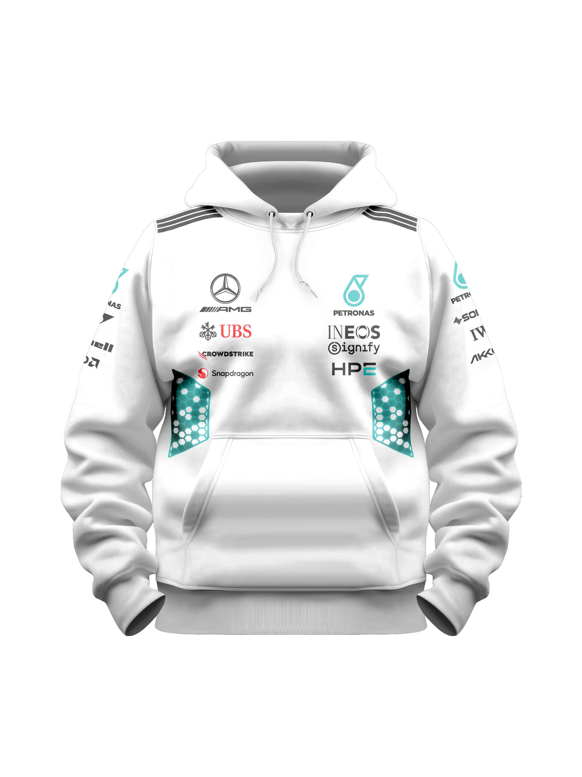 Moletom Canguru Mercedes AMG 2026 Branco