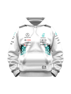 Moletom Canguru George Russell Mercedes AMG 2026 Branco