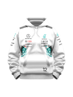 Moletom Canguru Kimi Antonelli Mercedes AMG 2026 Branco
