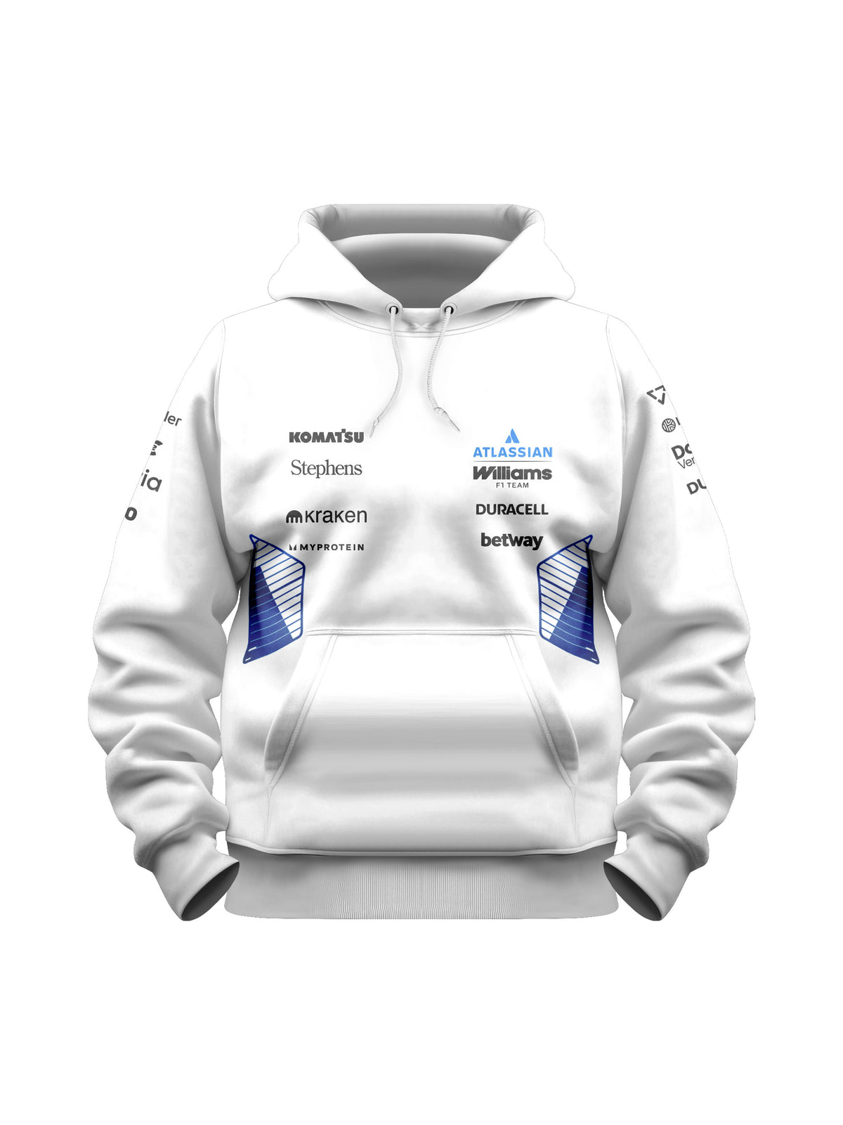 Moletom Canguru Williams F1 2026 Branco