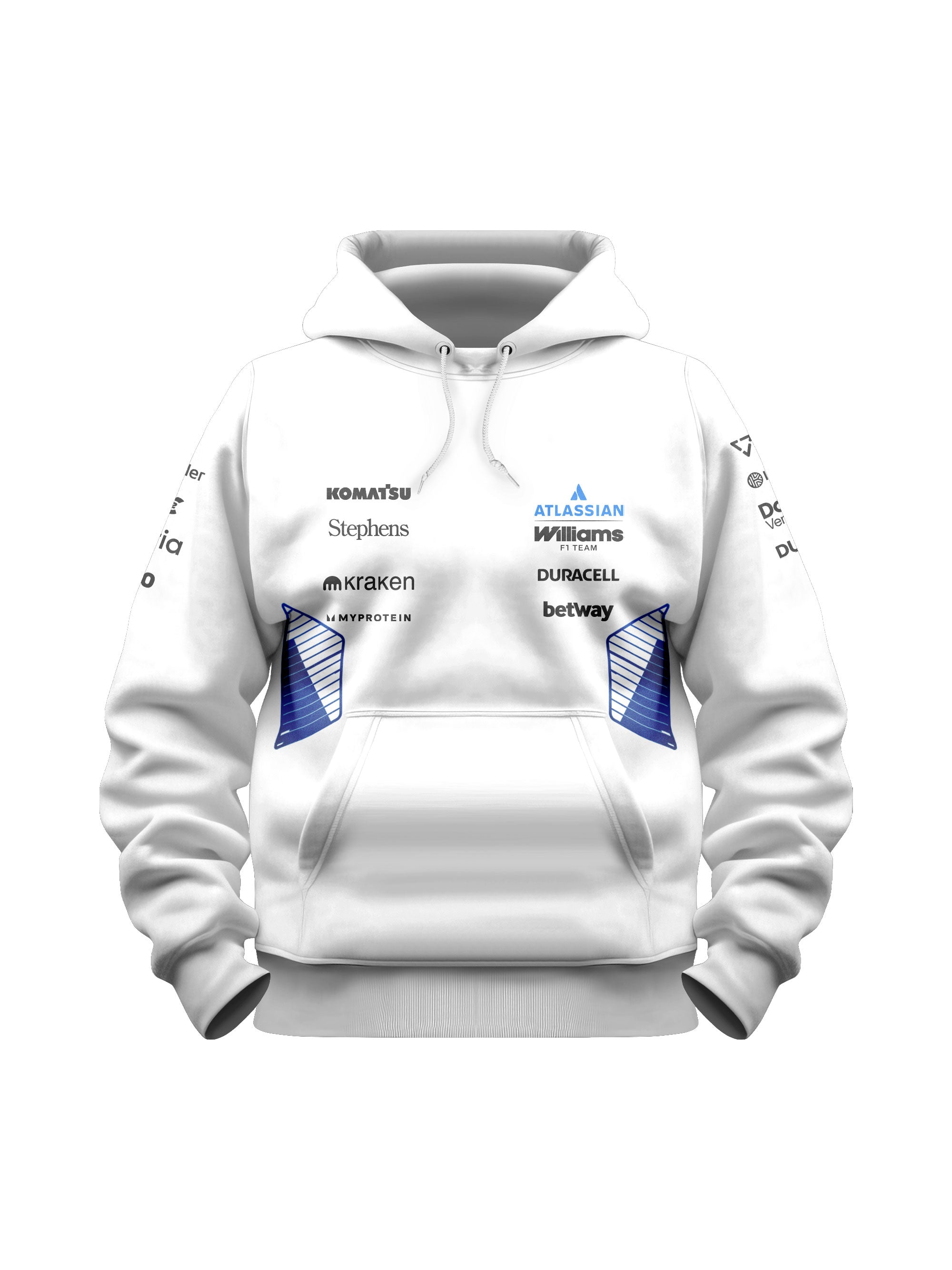 Moletom Canguru Williams F1 2026 Branco