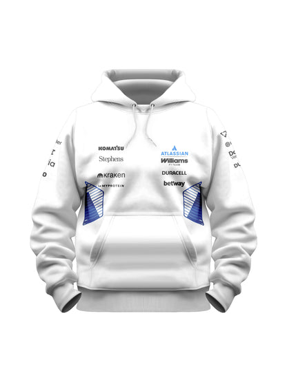 Moletom Canguru Williams F1 2026 Branco