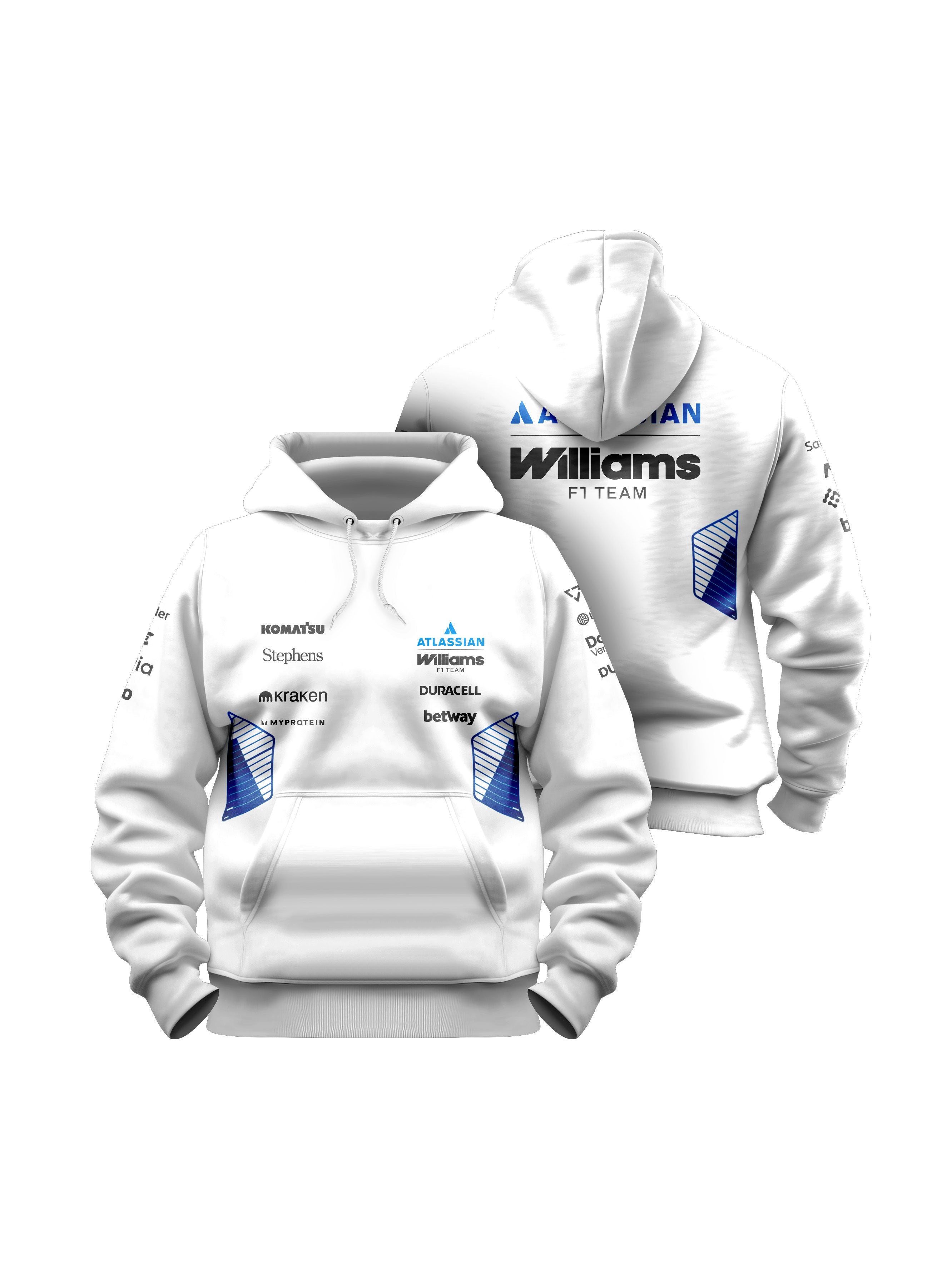 Moletom Canguru Williams F1 2026 Branco