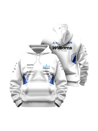 Moletom Canguru Williams F1 2026 Branco