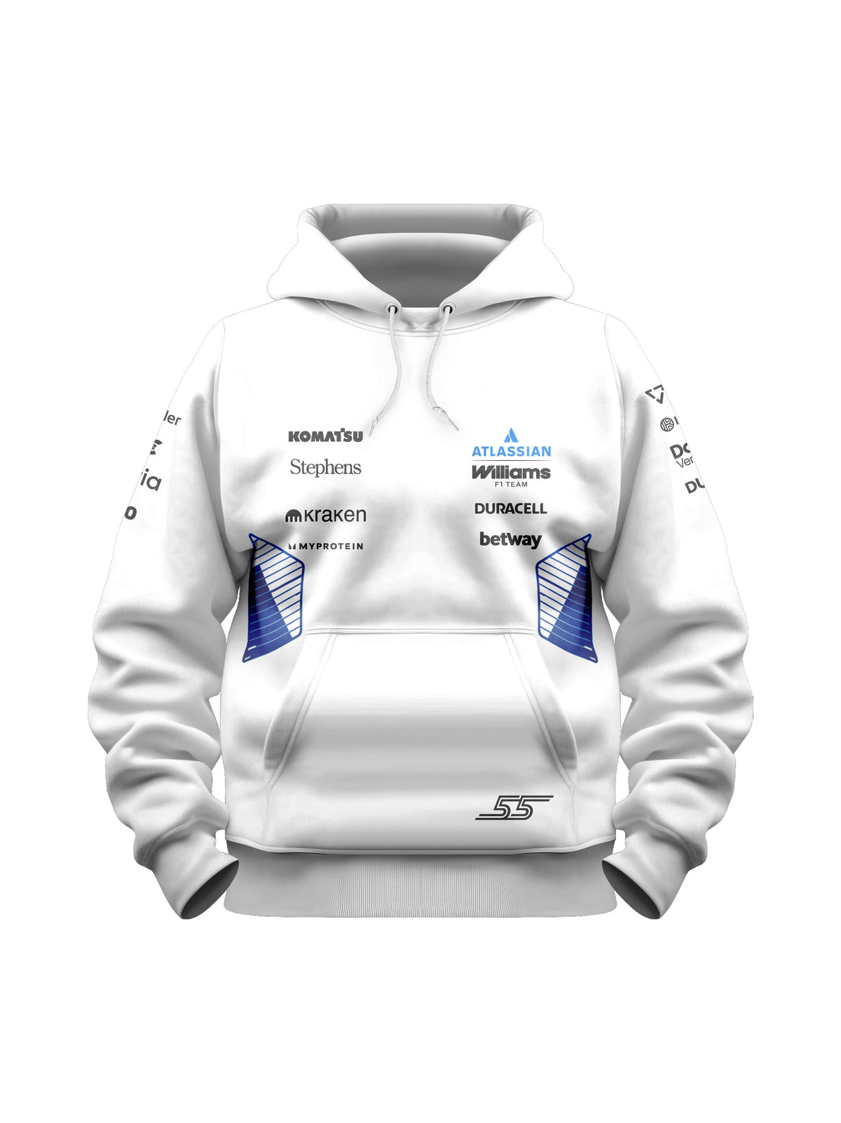 Moletom Canguru Carlos Sainz Williams F1 2026 Branco