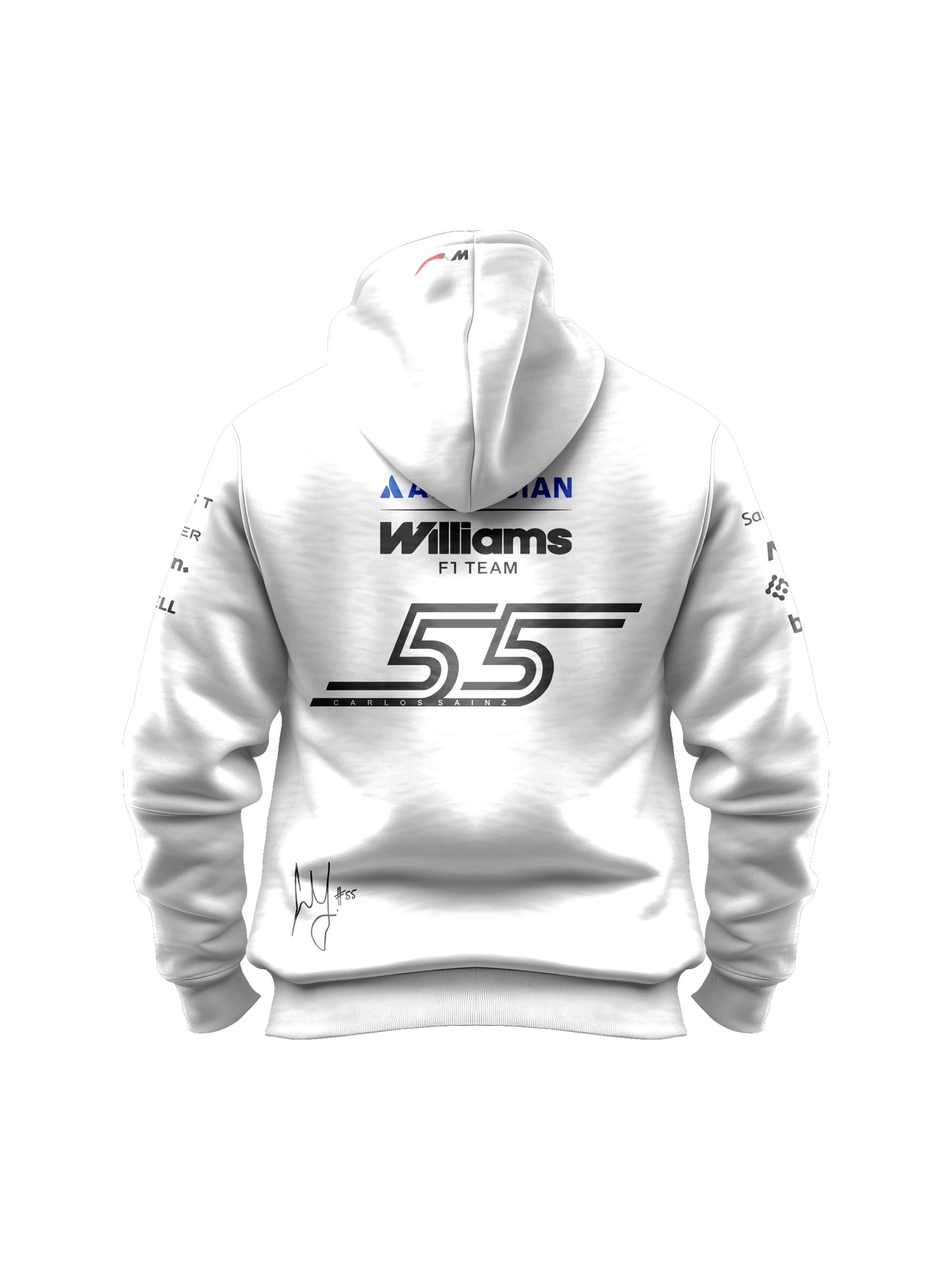 Moletom Canguru Carlos Sainz Williams F1 2026 Branco